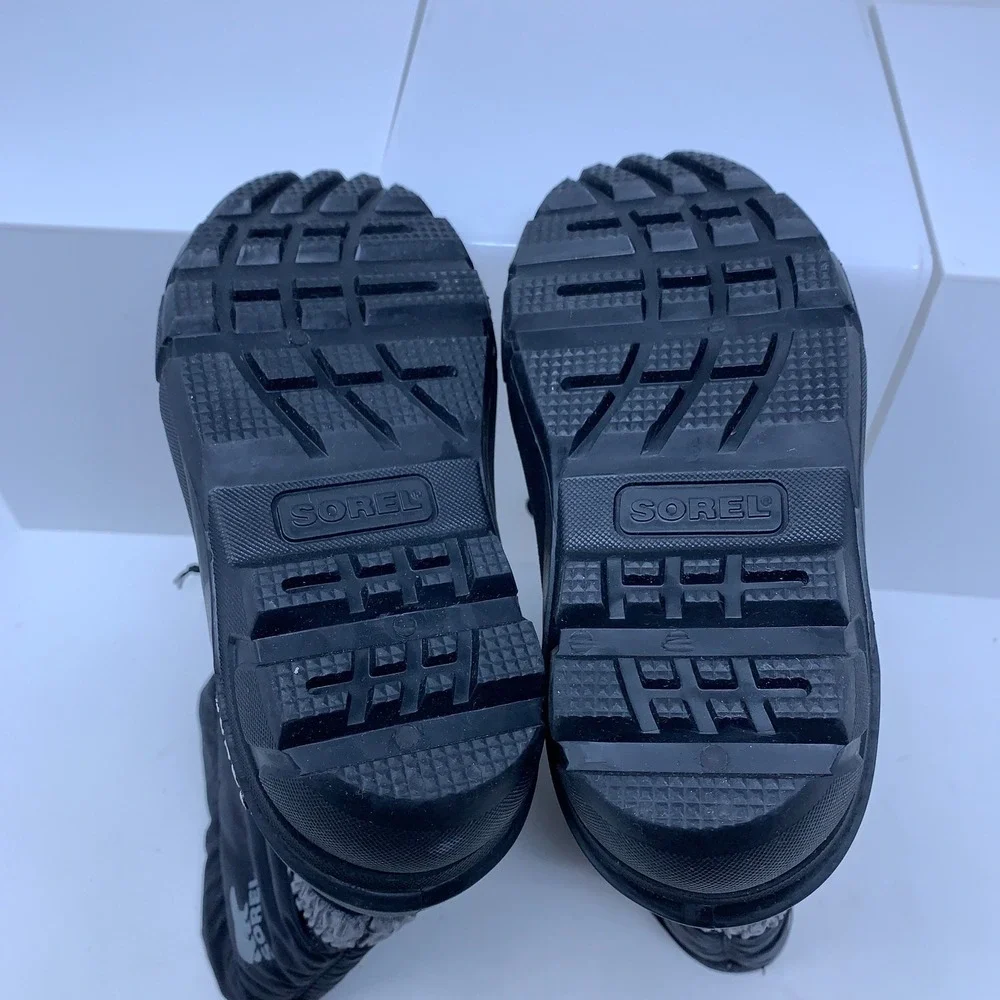 Sorel Kids Size 11 Black Waterproof Insulated Snow Commander Winter Boots New